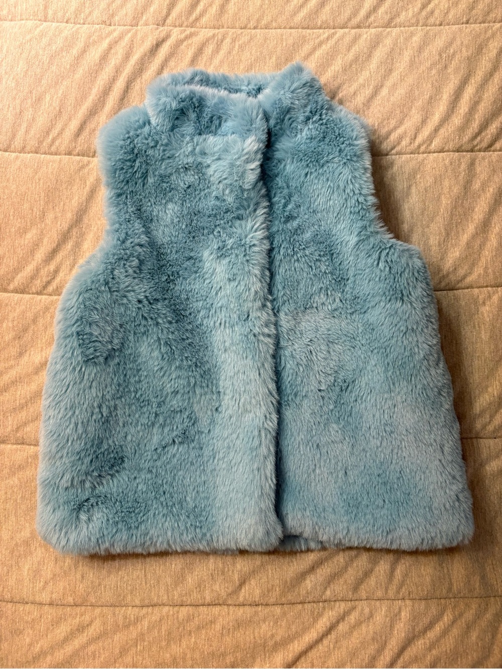 Epic Threads Aqua Blue Faux Fur Vest
